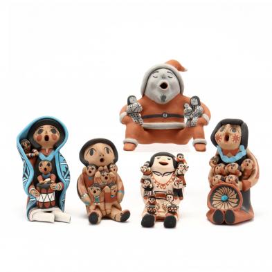 Native American Storyteller Pottery Figures (Lot 151 - 20th Annual Memorial  Day AuctionMay 27, 2019, 9:00am)