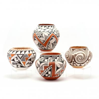 four-acoma-redware-pots