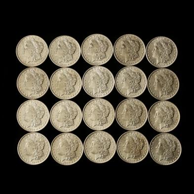 roll-of-twenty-uncirculated-morgan-silver-dollars