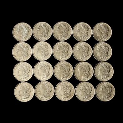 roll-of-twenty-uncirculated-morgan-silver-dollars