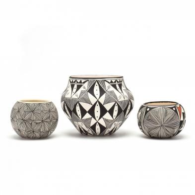 three-acoma-black-line-pots