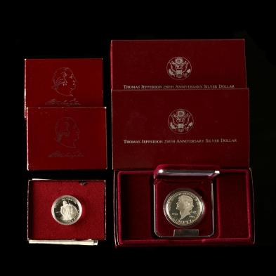 washington-and-jefferson-250th-anniversary-90-silver-coins