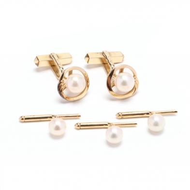gent-s-14kt-gold-and-pearl-dress-set-mikimoto