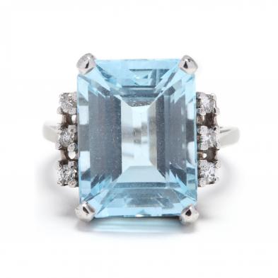 white-gold-blue-topaz-and-diamond-ring