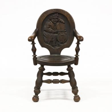 continental-relief-carved-oak-armchair