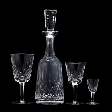 suite-of-waterford-lismore-crystal-stemware