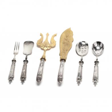 an-assembled-set-of-six-antique-french-silver-servers