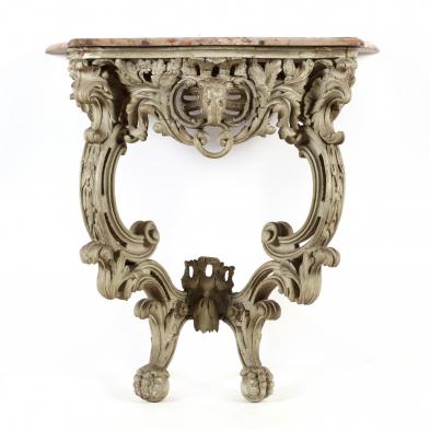 italian-neoclassical-diminutive-marble-top-carved-console-table
