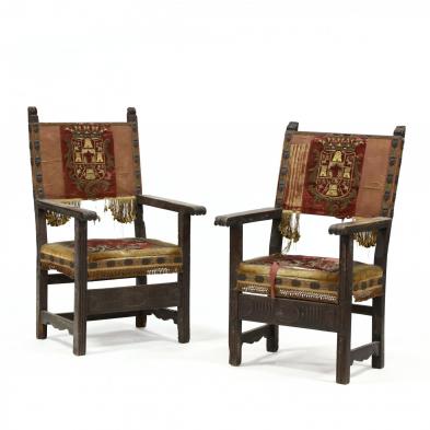 pair-of-similar-italian-baroque-carved-armchairs-with-coat-of-arms-appliques