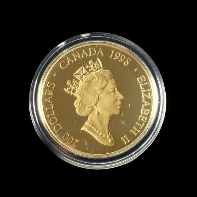 canada-1998-proof-gold-white-buffalo-200-dollars