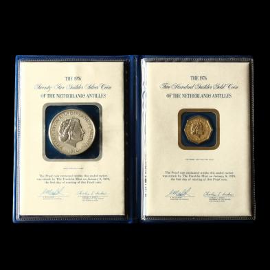netherlands-antilles-proof-1976fm-200-gold-gulden-and-25-silver-gulden