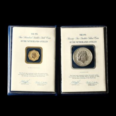 netherlands-antilles-1976fm-proof-gold-200-gulden-and-silver-25-gulden