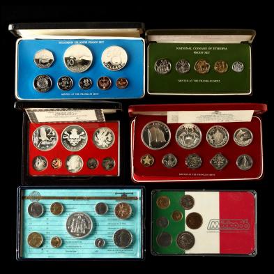 five-world-proof-sets-and-a-mexican-mint-set