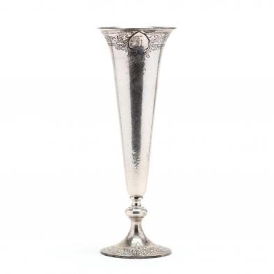 a-large-gorham-sterling-silver-trumpet-vase
