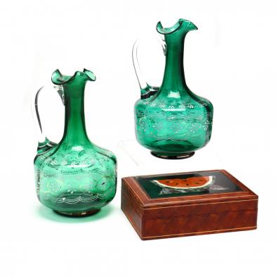 pietra-dura-card-box-and-pair-of-decanters