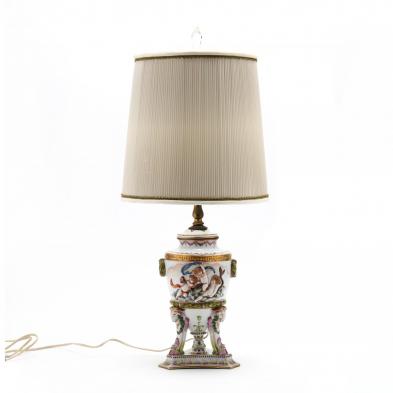 vintage-capodimonte-porcelain-table-lamp