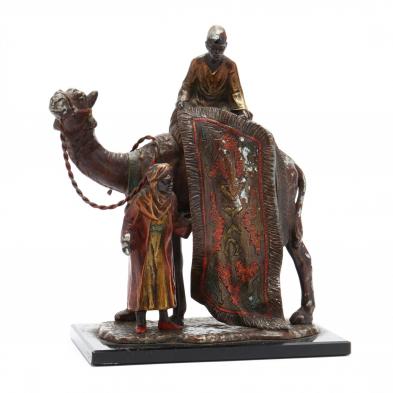 orientalist-cold-painted-sculpture-of-a-carpet-seller