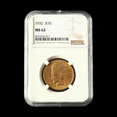1932-10-gold-indian-head-eagle-ngc-ms62