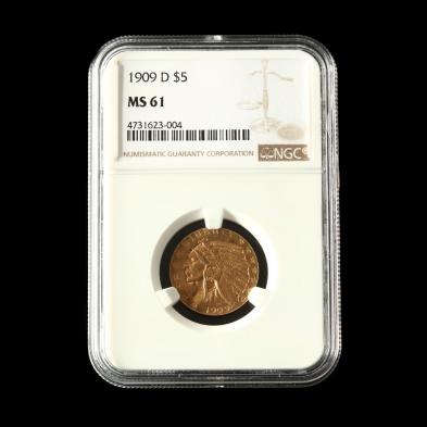 1909-d-5-gold-indian-head-half-eagle-ngc-ms61