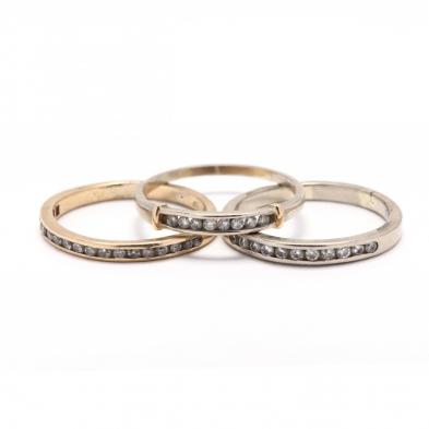 three-gold-and-diamond-bands