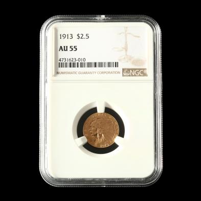 1913-2-50-gold-indian-head-quarter-eagle-ngc-au55