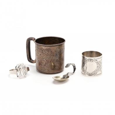 four-pieces-of-american-sterling-silver-silverplate