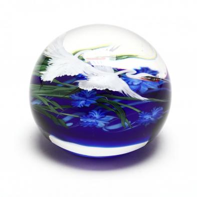 lundberg-studios-double-crane-paperweight