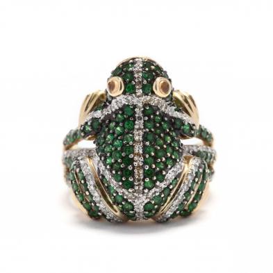 14kt-gold-gemstone-frog-ring