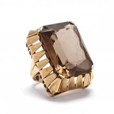 14kt-gold-smoky-quartz-ring