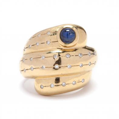18kt-gold-diamond-and-sapphire-ring