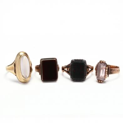 four-antique-rings