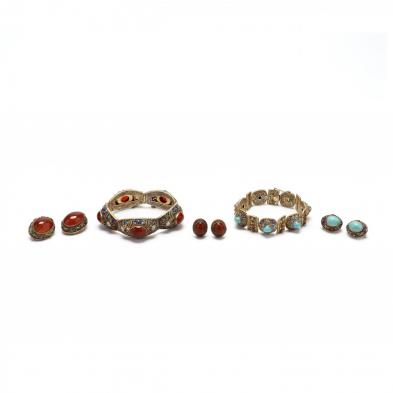 group-of-enamel-gemstone-jewelry-items