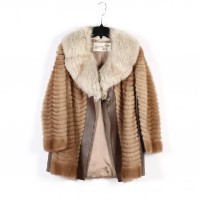 vintage-mink-and-leather-three-quarter-coat