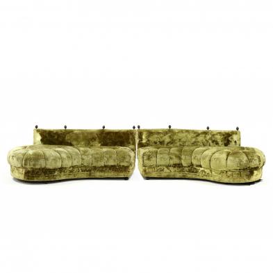 mid-century-plush-upholstered-sectional-sofa