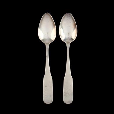 a-pair-of-north-carolina-coin-silver-teaspoons-mark-of-john-vogler