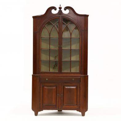 chippendale-style-cherry-corner-cupboard