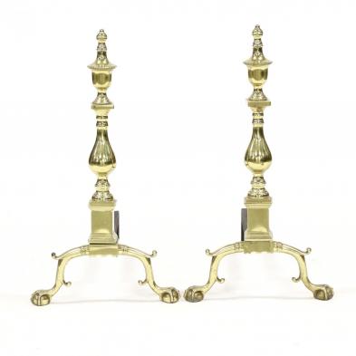 virginia-metalcrafters-pair-of-brass-andirons