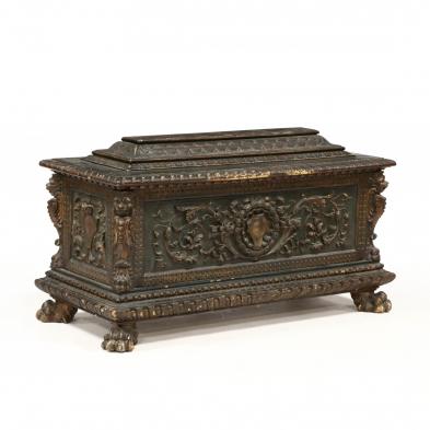 antique-italian-carved-and-painted-coffer