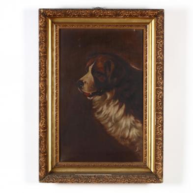 an-antique-portrait-of-a-saint-bernard