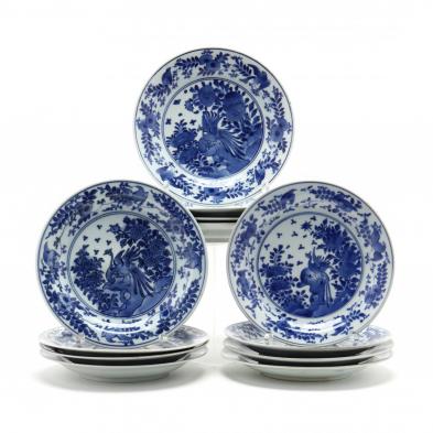 twelve-chinese-blue-and-white-porcelain-plates