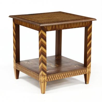 antique-continental-marquetry-inlaid-table