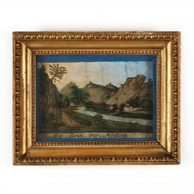 an-antique-grand-tour-needlework-picture-of-an-austrian-view