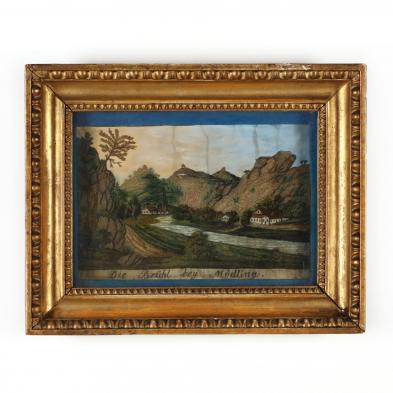 an-antique-grand-tour-needlework-picture-of-an-austrian-view