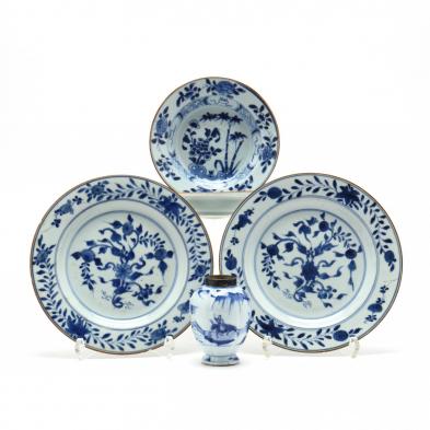 a-group-of-chinese-blue-and-white-porcelain