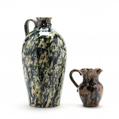 two-nc-art-pottery-jugs-kenneth-george