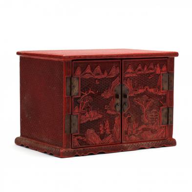 a-chinese-carved-cinnabar-lacquer-small-cabinet