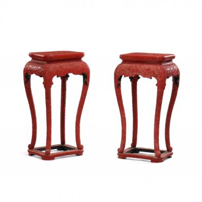 a-pair-of-chinese-carved-cinnabar-lacquer-square-stands
