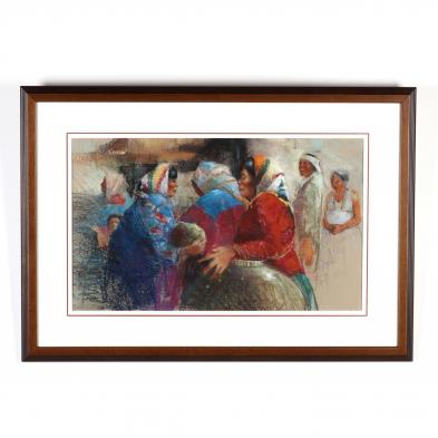a-contemporary-pastel-drawing-of-an-american-indian-market