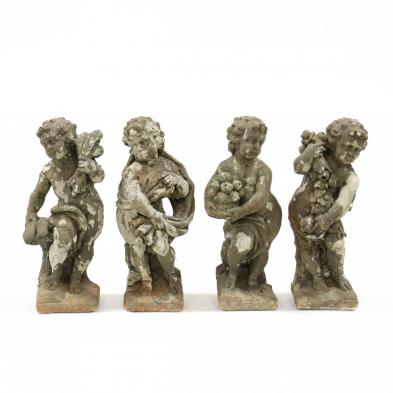 vintage-set-of-cast-stone-four-seasons-garden-statues
