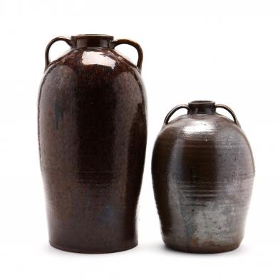 two-southern-pottery-storage-jars